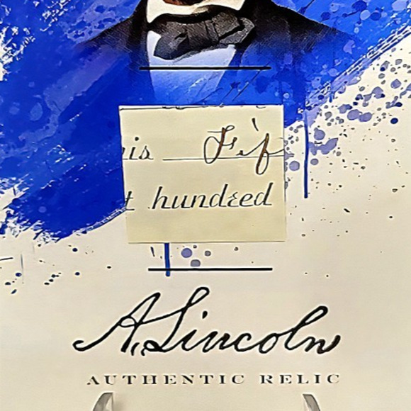 Authentic Handwriting Relic of Abraham Lincoln 16th President of the USA - Picture 3 of 4
